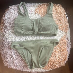 Green Hollister bikini